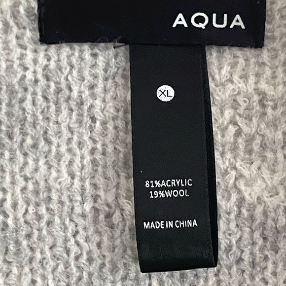 Aqua Wool Open Cardigan Aztec Tribal Print - Picture 4 of 5